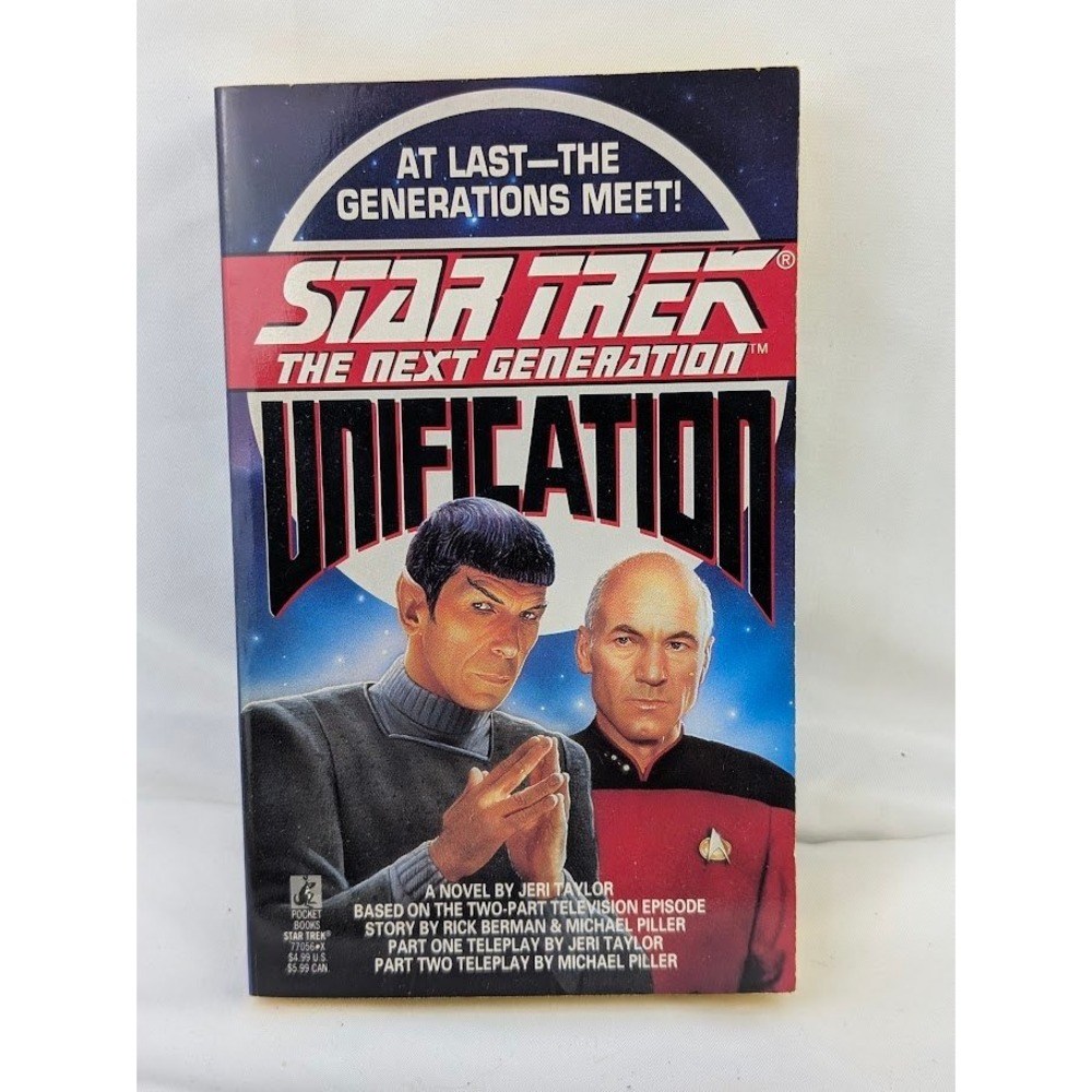Pocket Books Paperback Star Trek TNG Unification Sci-Fi Novel 1st